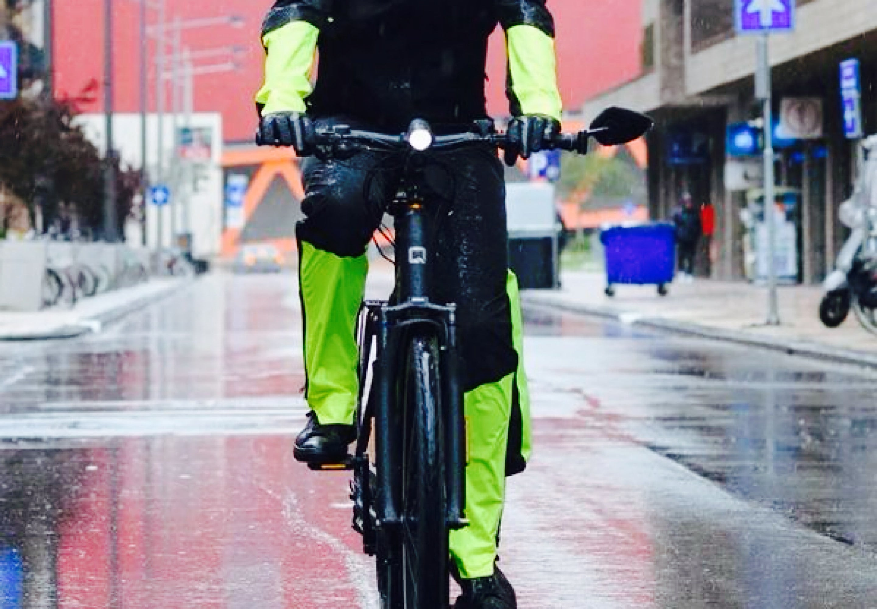 Pantalon discount vélo pluie